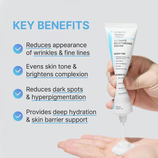 🎉Hot Sale 49% OFF🎉-Youthful Formula Ultimate Moisturizing Cream